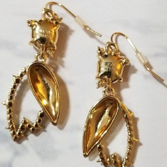 Brand New. Alexis Bittar Crystal Resin Drop Earrings - Picture 4 of 6
